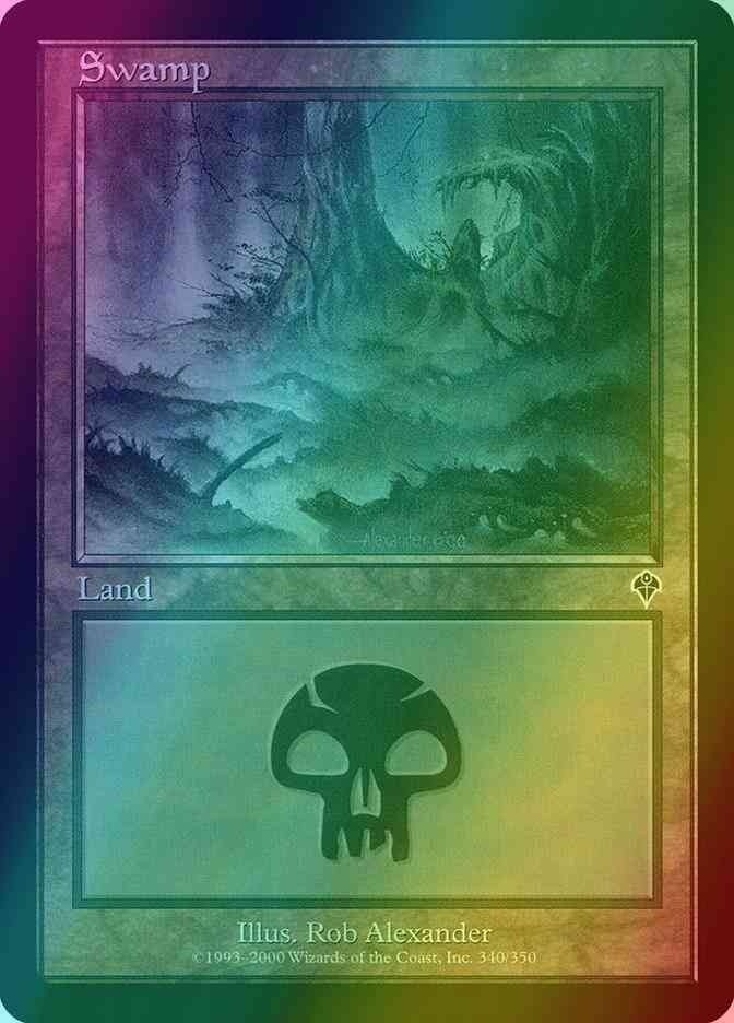 Swamp FOIL (LP) ~ Invasion #340 MTG