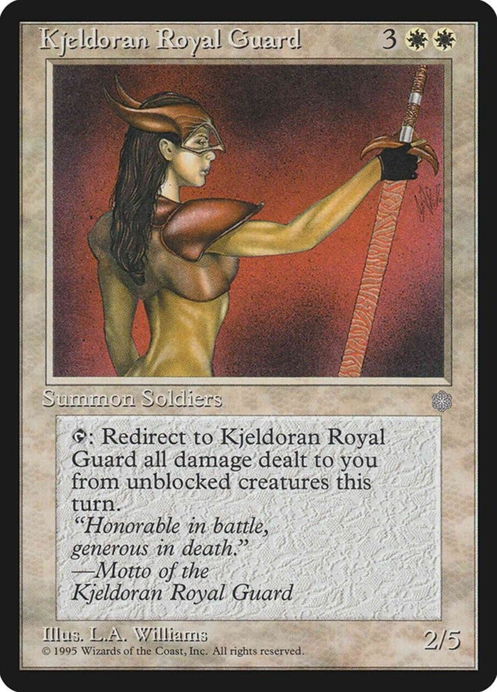 Kjeldoran Royal Guard (MP) ~ Rare from Ice Age #38 MTG
