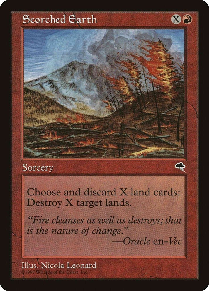 Scorched Earth (LP-NM) ~ Rare from Tempest 200 MTG