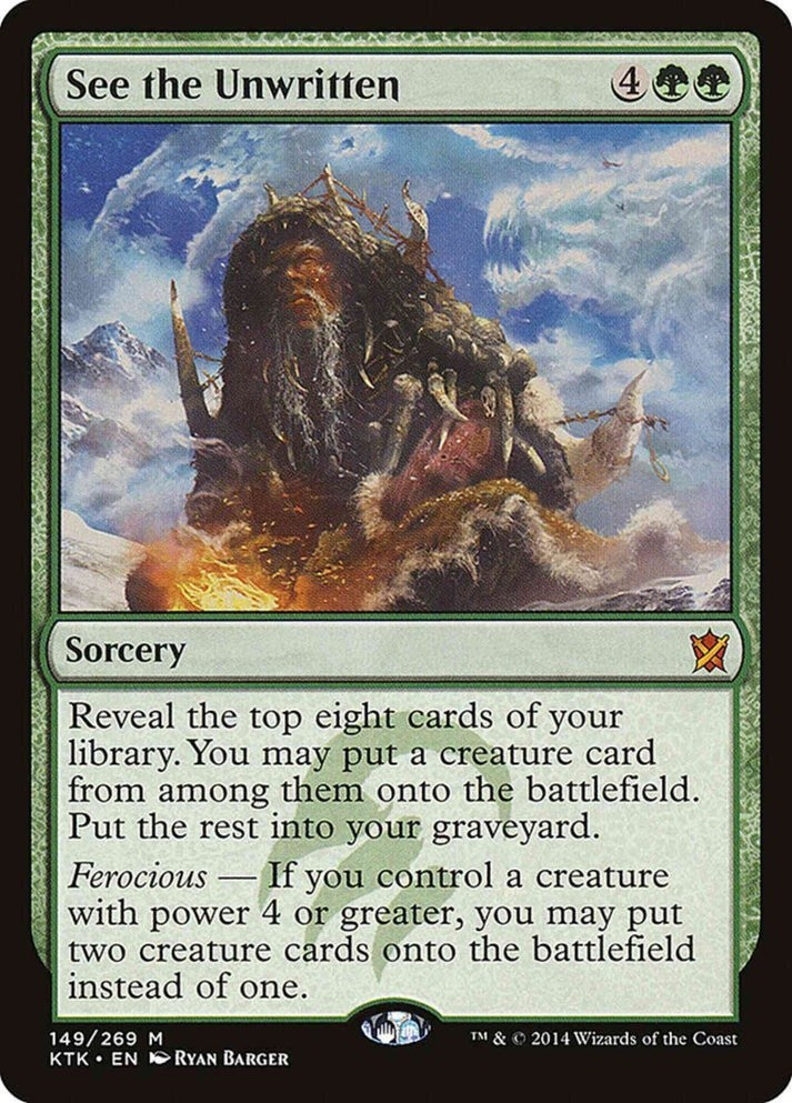 See the Unwritten (LP-NM) ~ Mythic Rare from Khans of Tarkir #149 MTG