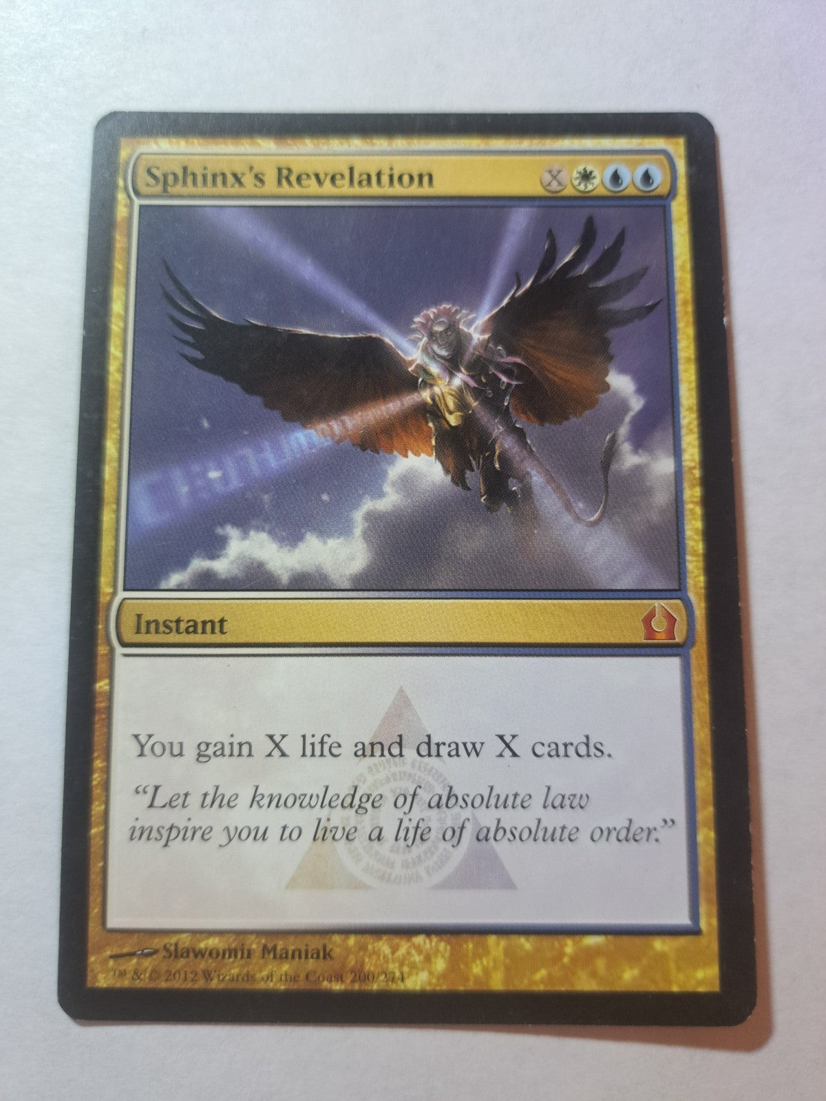 Sphinx's Revelation (LP-NM) ~ Mythic Rare from Return to Ravnica #200 MTG