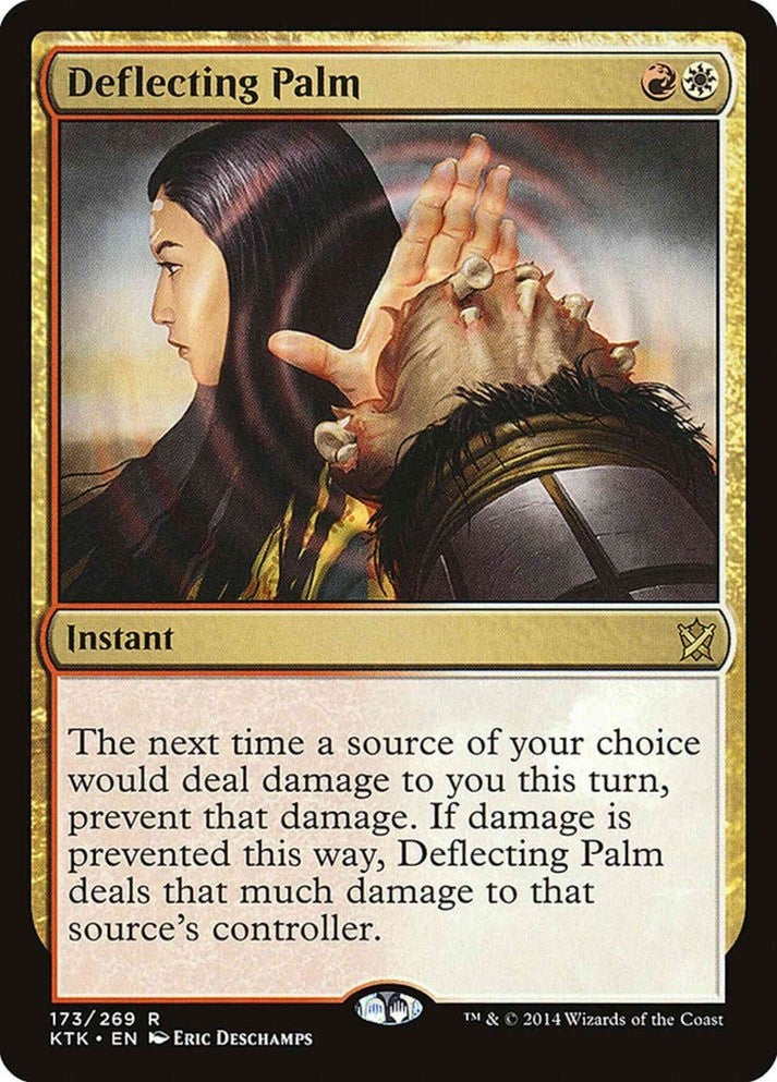 Deflecting Palm (LP-NM) ~ Rare from Khans of Tarkir #173 MTG