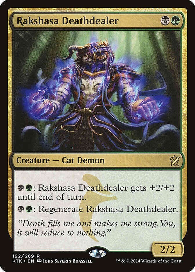 Rakshasa Deathdealer (LP-NM) ~ Rare from Khans of Tarkir #192 MTG