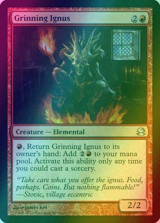 Grinning Ignus FOIL (LP-NM) ~ Modern Masters #118 MTG