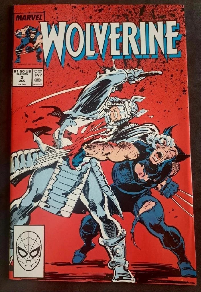 WOLVERINE Vol. 2 #2 from 1988 (NM) ~ 1ST APP OF Muramasa Blade ~ Direct Edition