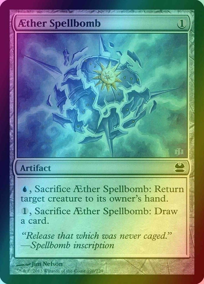 Aether Spellbomb FOIL (LP-NM) ~ Modern Masters #196 MTG