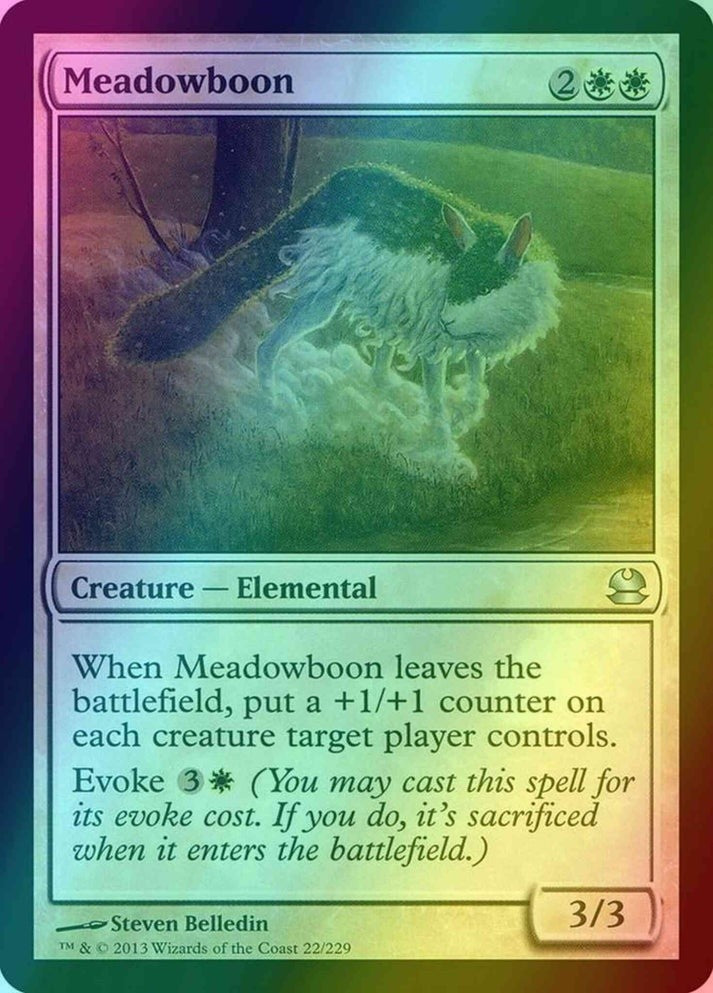 Meadowboon FOIL (Lp-NM) ~ Modern Masters #22 MTG