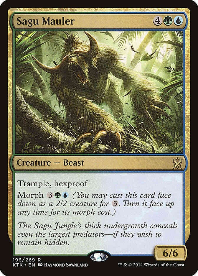 Sagu Mauler #196 (LP-NM) Rare from Khans of Tarkir MTG 2014