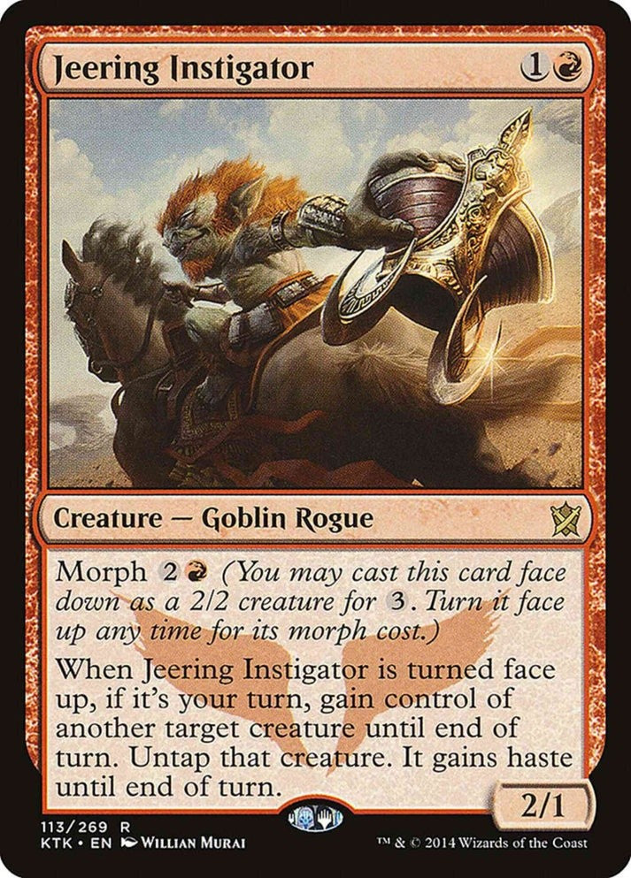 Jeering Instigator #113 (LP-NM) Rare from Khans of Tarkir MTG 2014