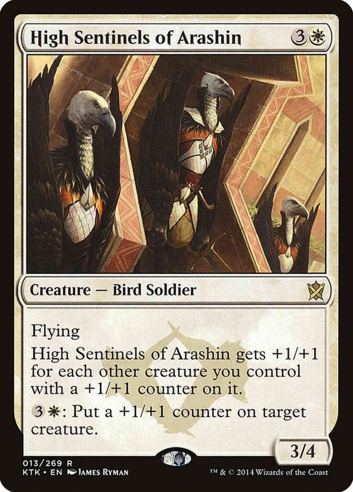 High Sentinels of Arashin #13 (LP-NM) Rare from Khans of Tarkir MTG 2014