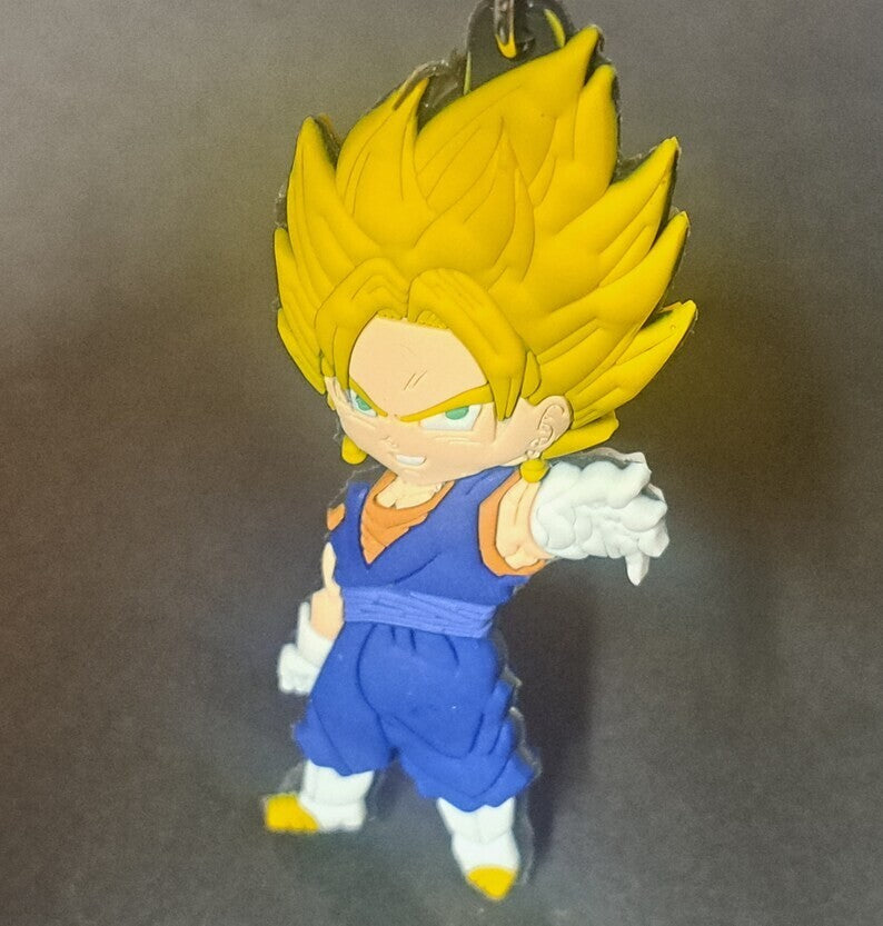 VEGITO from Dragon Ball Z Key Chain; Dual Sided, PVC Figurine Chain