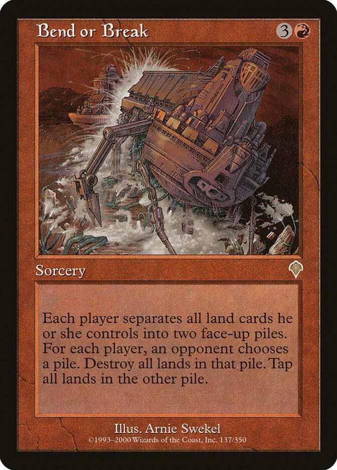 Bend or Break (LP-NM) Rare from Invasion # 137 MTG