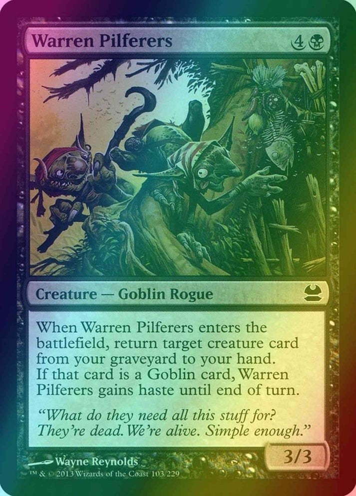 Warren Pilferers FOIL (LP-NM) ~ Modern Masters #103 MTG