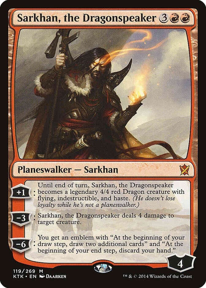 Sarkhan, the Dragonspeaker (LP-NM) ~ Mythic Rare from Khans of Tarkir #119 MTG