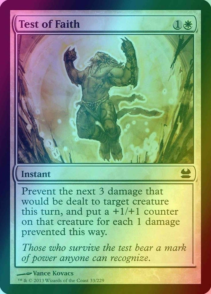 Test of Faith FOIL (Lp-NM) ~ Modern Masters #33 MTG
