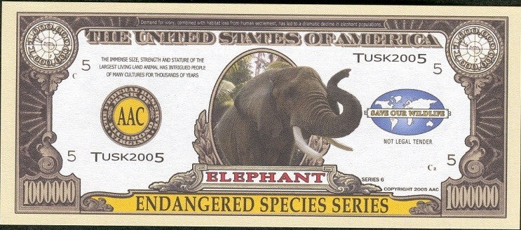 COMPLETE SET 2004-05 - Endangered Species Series - Million Fantasy Notes