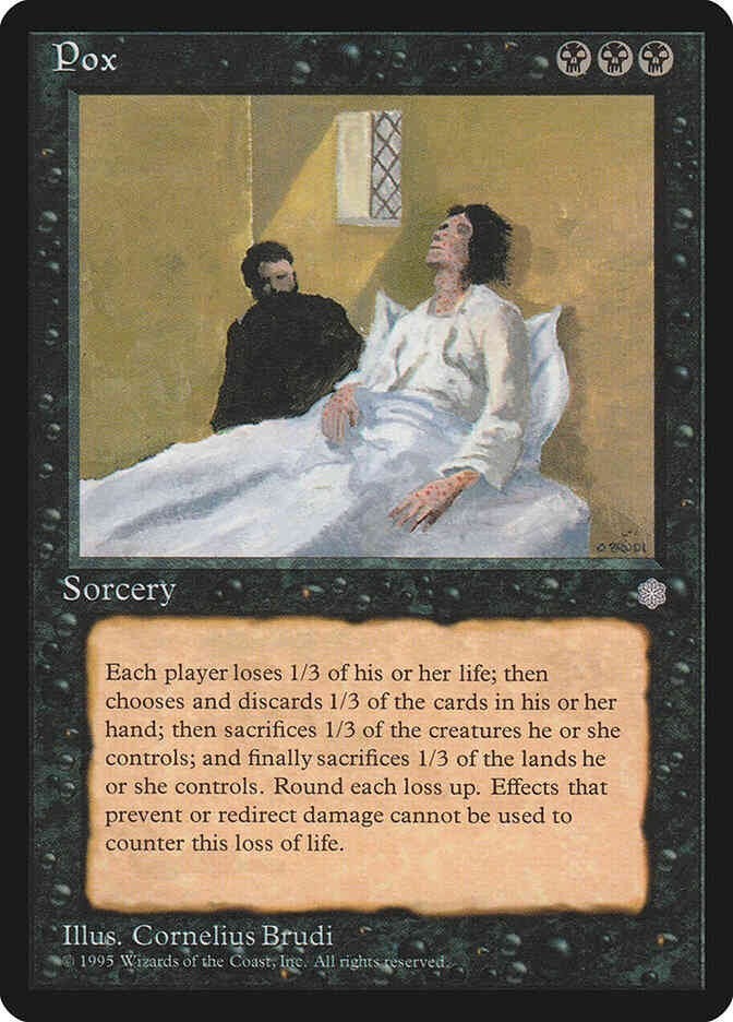 Pox (LP-NM) ~ Rare from Ice Age #158 MTG