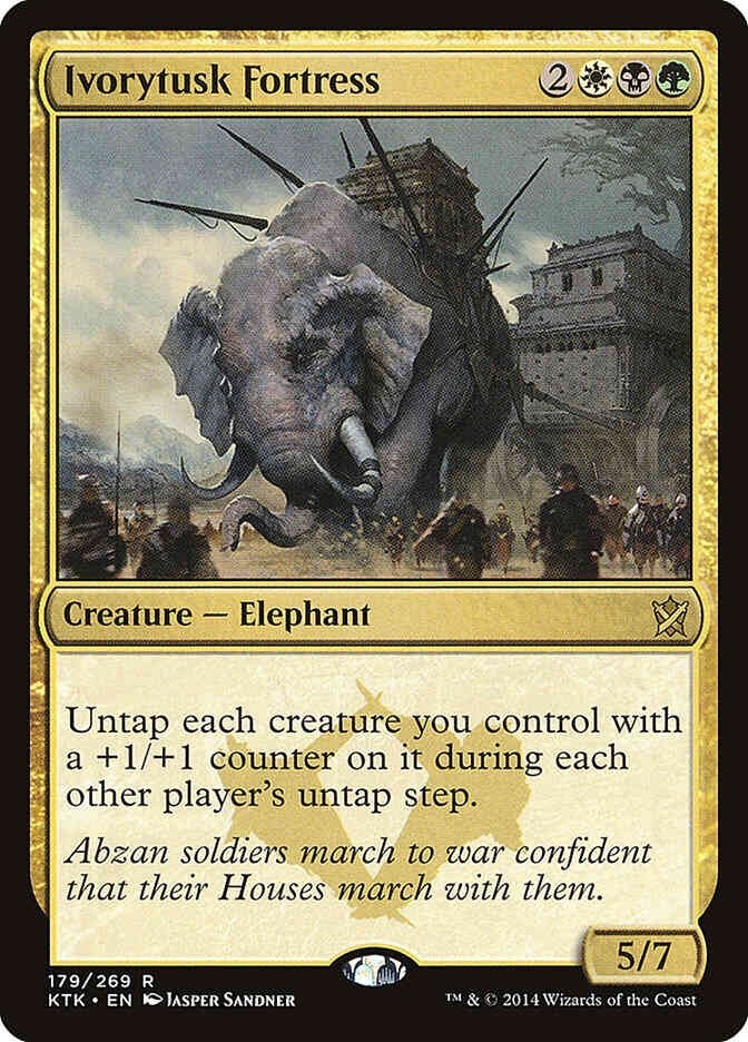 Ivorytusk Fortress (LP-NM) ~ Rare from Khans of Tarkir #179 MTG