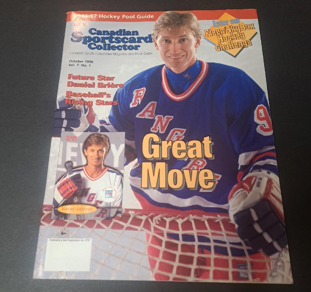 1996 October Canadian Sportscard Collector Vol 7 No 1 Price Guide Wayne Gretzky