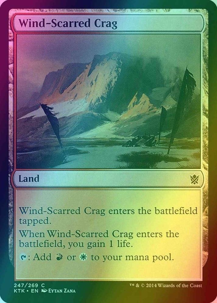 Wind-Scarred Crag FOIL (LP-NM) ~ Khans of Tarkir #247 MTG