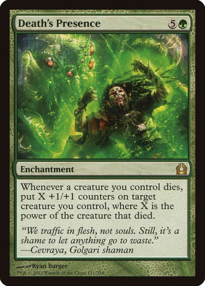 Death's Presence (LP-NM) ~ Rare from Return to Ravnica #121 MTG