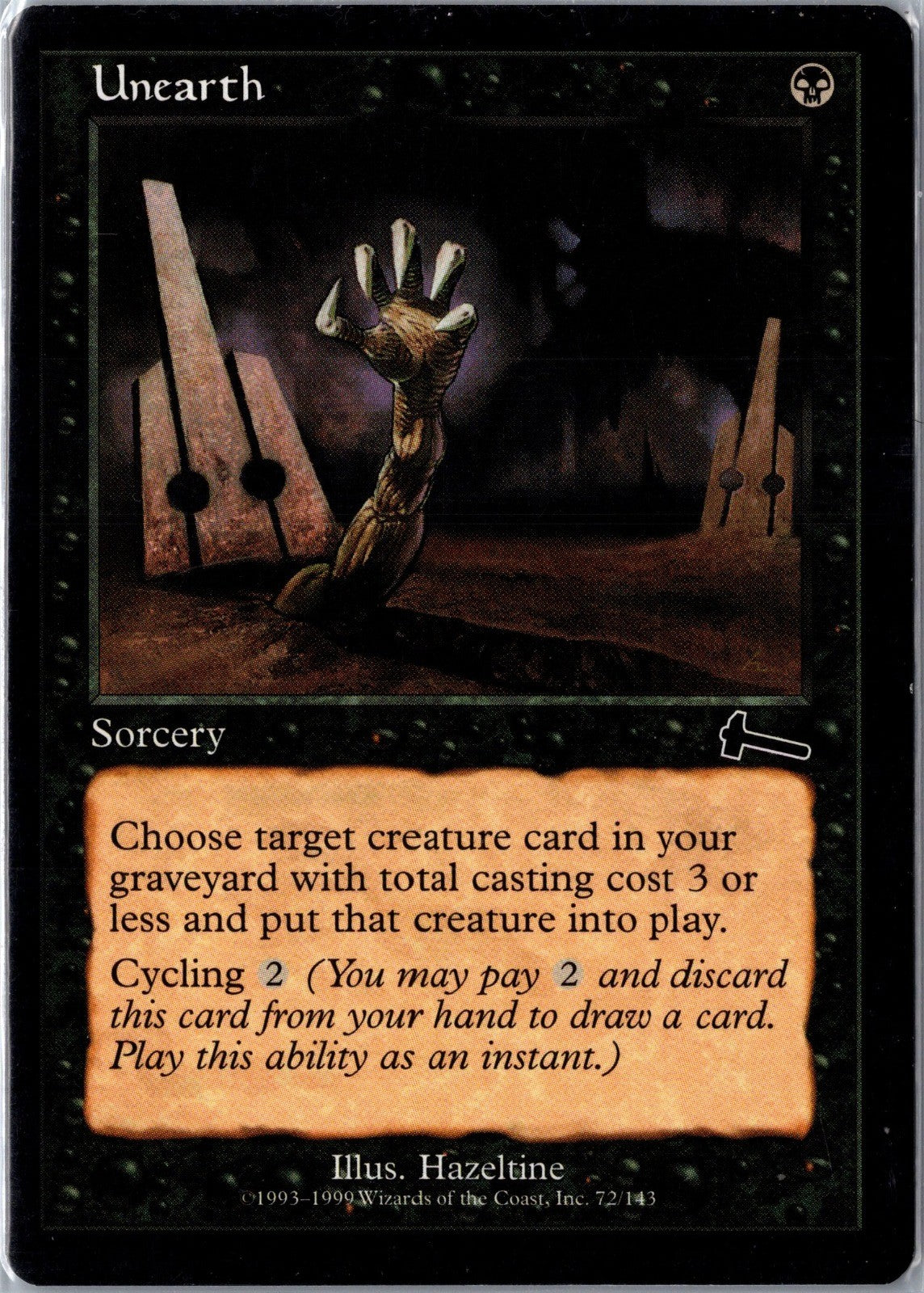 Unearth (LP-NM) from Urza's Legacy #72 MTG 1999