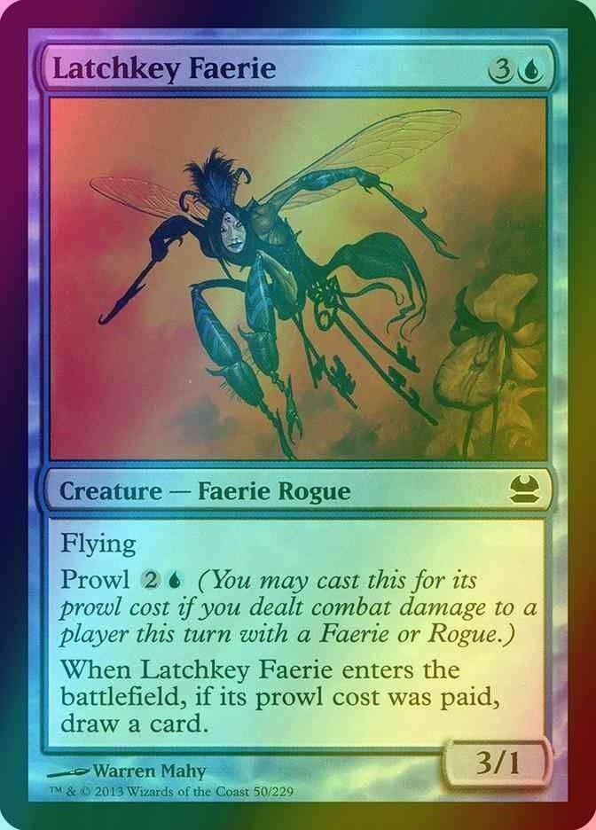 Latchkey Faerie FOIL (LP-NM) ~ Modern Masters #50 MTG