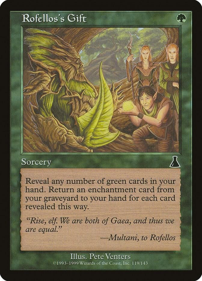 Rofellos's Gift (LP) from Urza's Destiny #119 MTG 1999