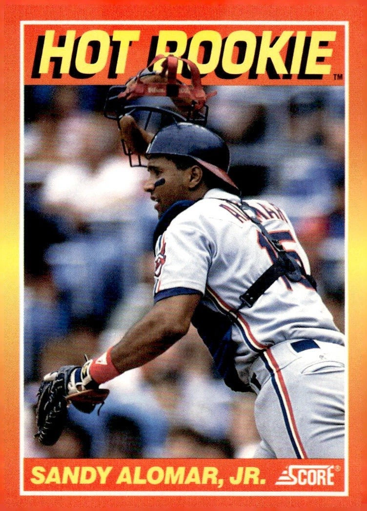 1991 Score - Hot Rookies #6 Sandy Alomar, Jr. NM Cleveland Indians