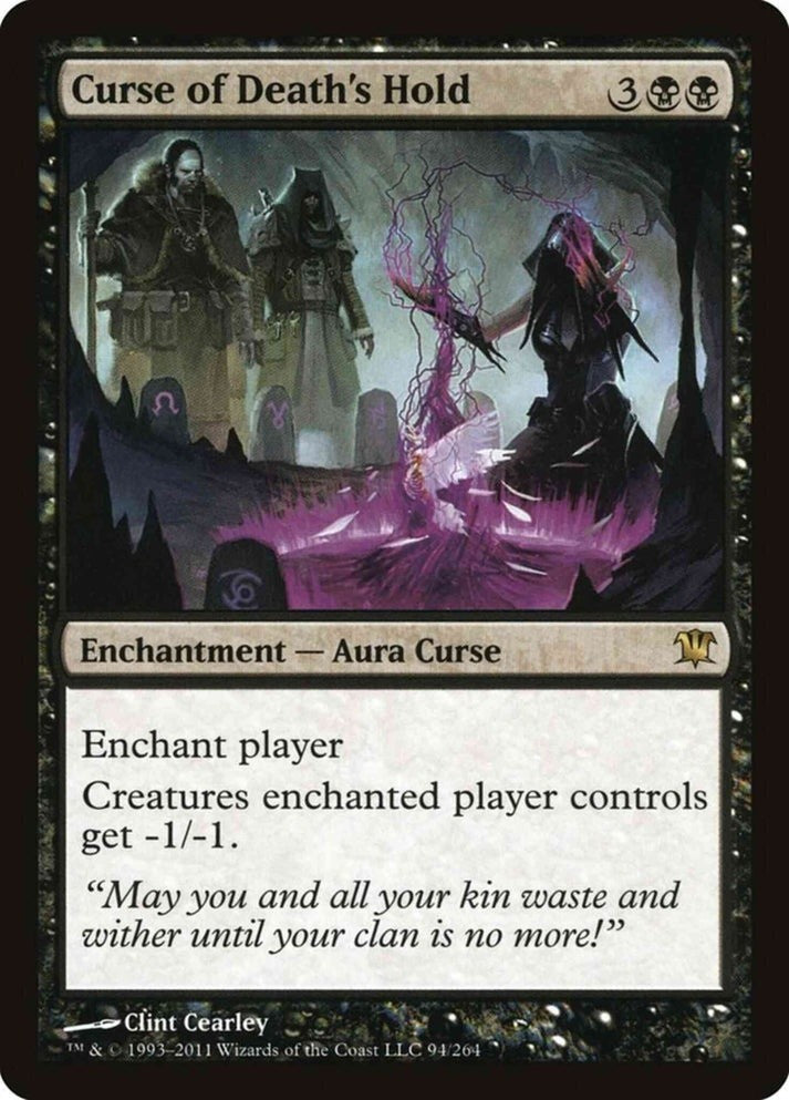 Curse of Death's Hold (LP-NM) ~ Rare from Innistrad #94 MTG