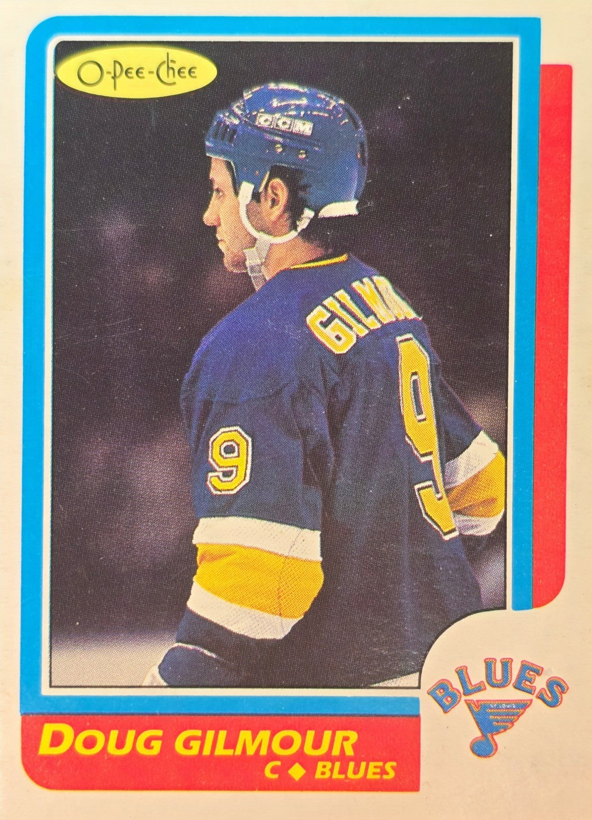 1986-87 O-Pee-Chee #93 Doug Gilmour EX+ Toronto Maple Leafs