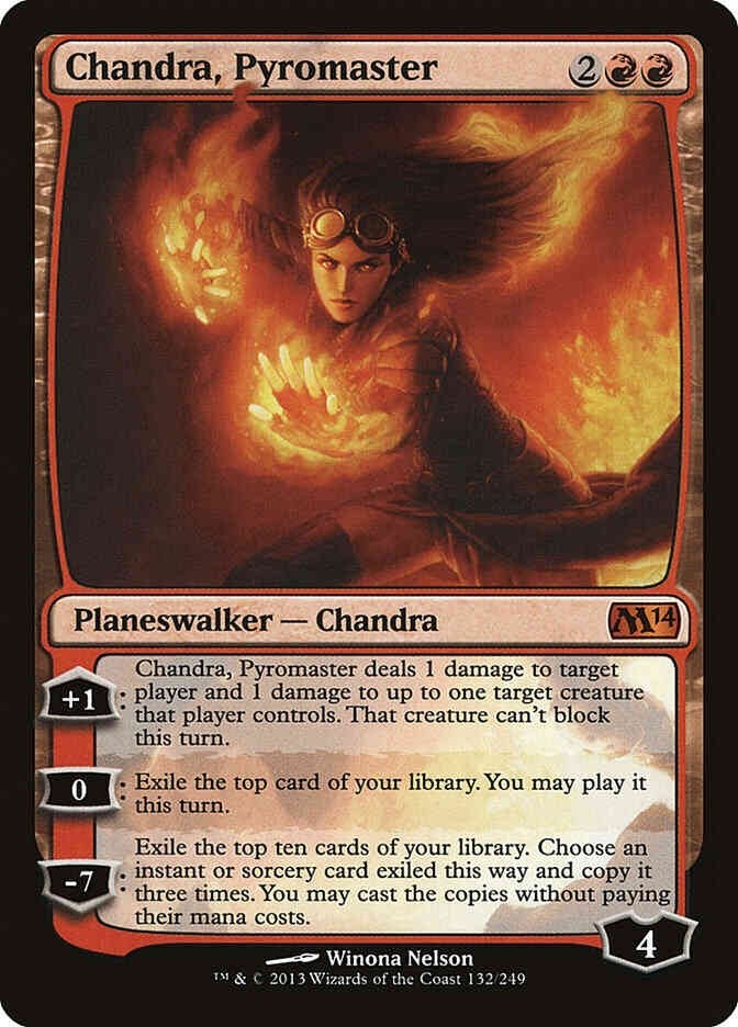 CHANDRA PYROMASTER (LP-NM) ~ Core Set 2014 #132 MTG