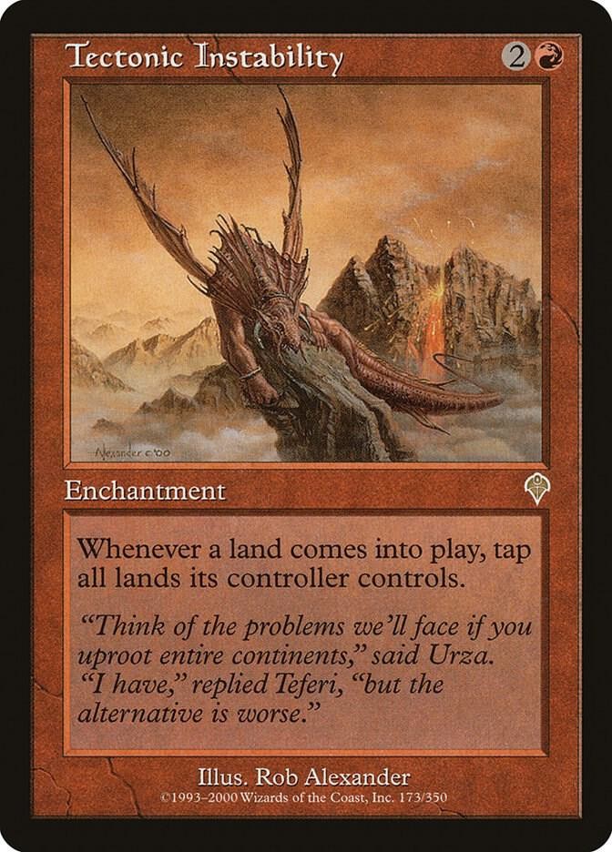Tectonic Instability (LP-NM) Rare from Invasion # 173 MTG