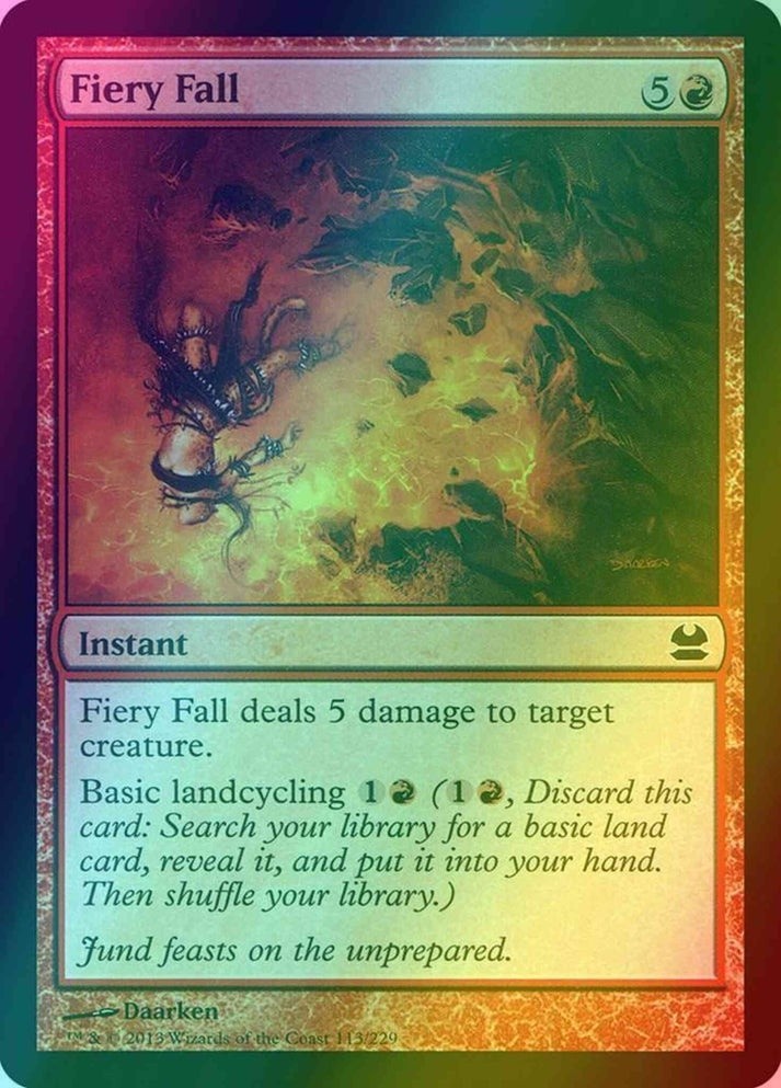 Fiery Fall FOIL (LP-NM) ~ Modern Masters #113 MTG