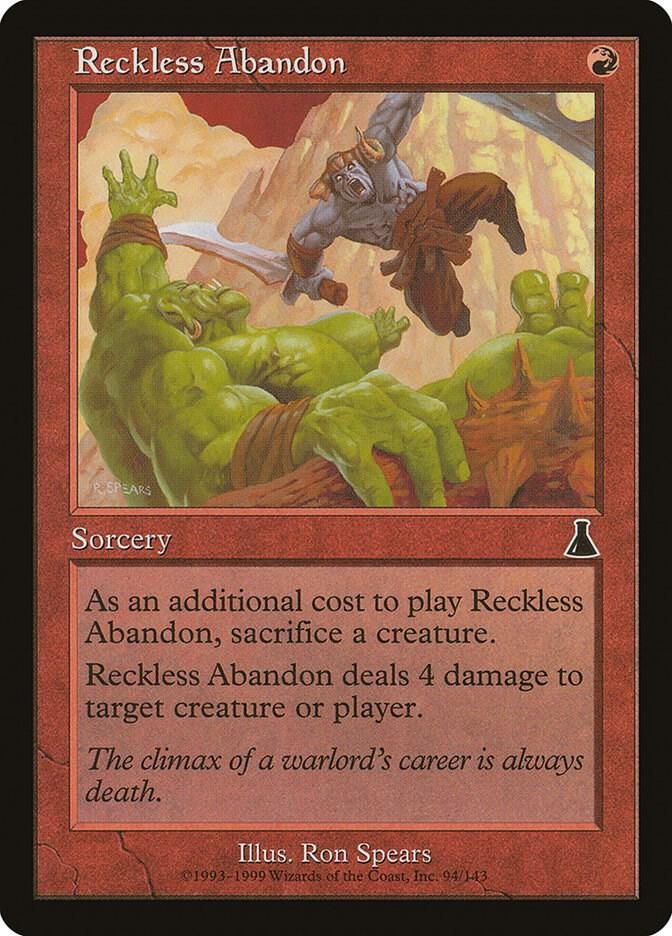 Reckless Abandon (LP) from Urza's Destiny #94 MTG 1999
