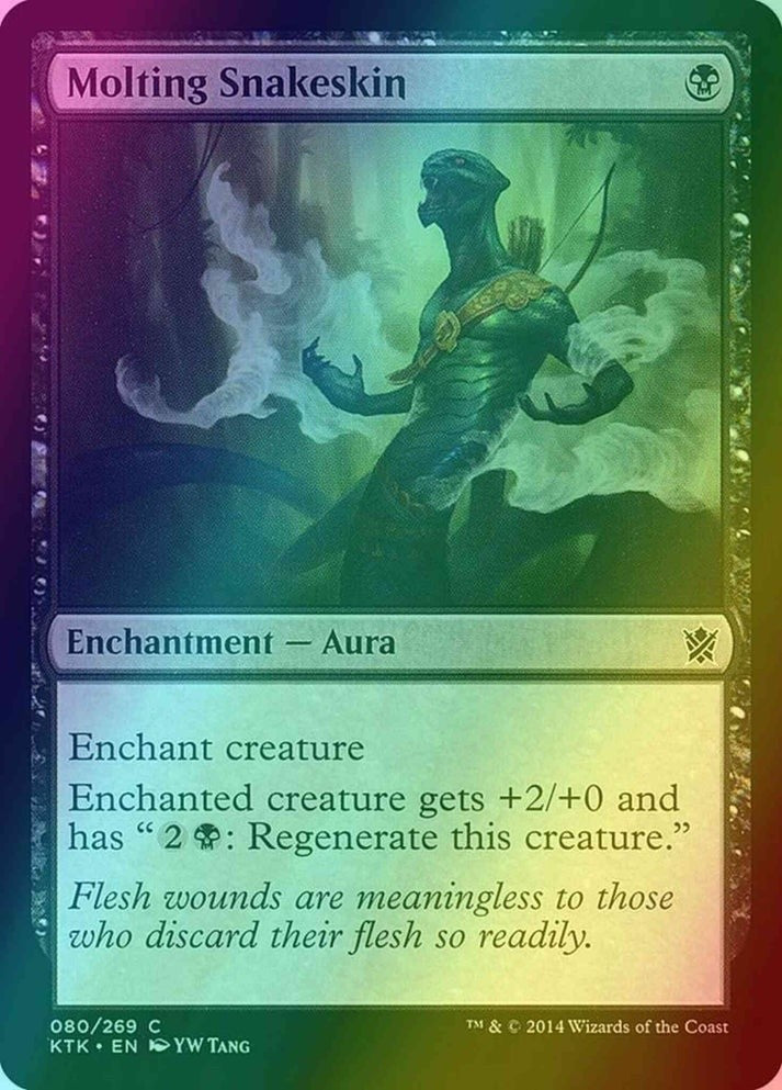 Molting Snakeskin FOIL (LP-NM) ~ Khans of Tarkir #80 MTG