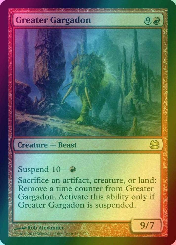 Greater Gargadon FOIL #117 (LP-NM) RARE from Modern Masters MTG 2013