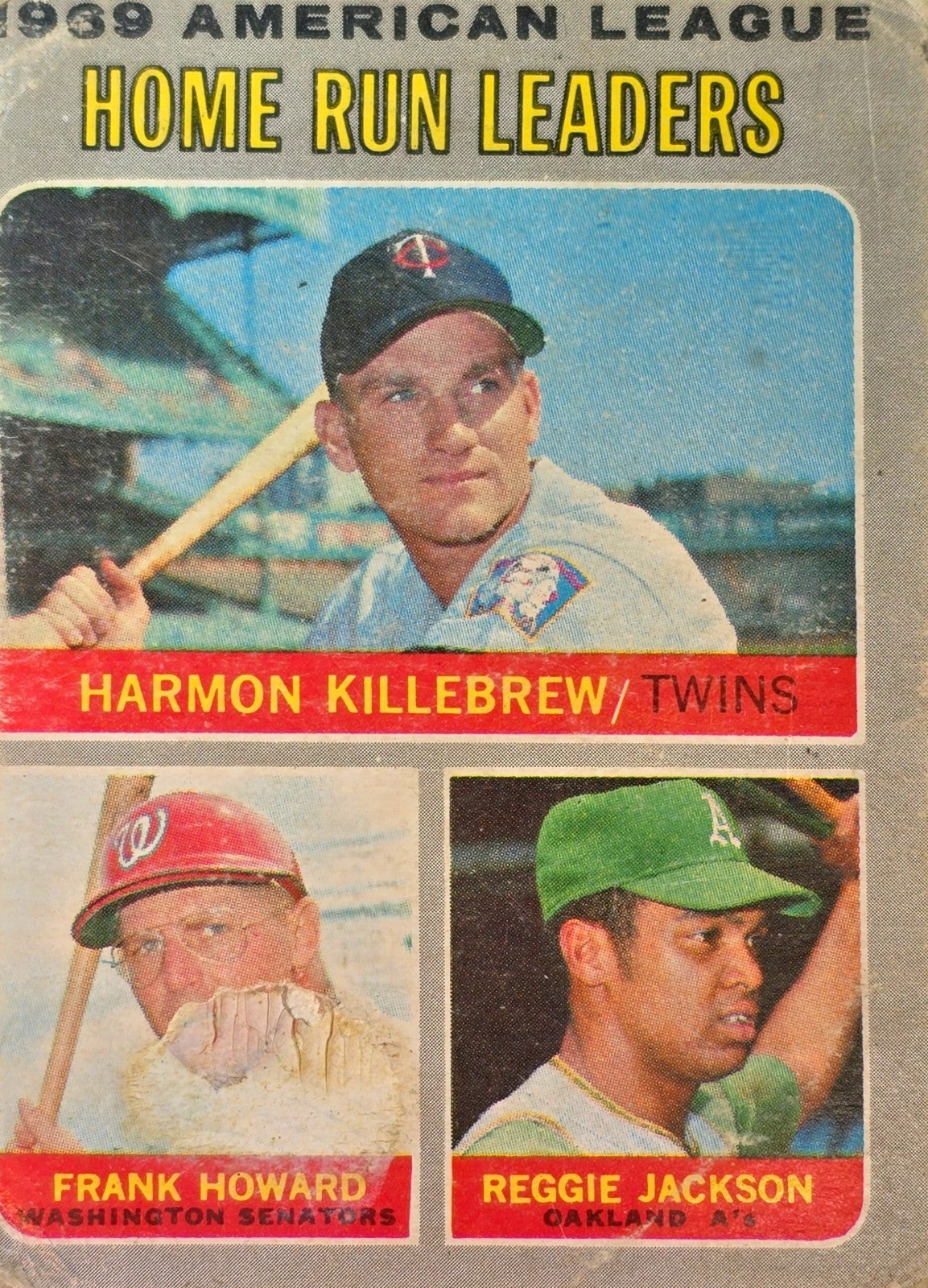 1970 Topps Baseball #66 AL Home Run Leaders - Killebrew, Howard, 0.99Jackson