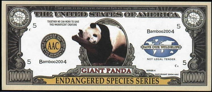 COMPLETE SET 2004-05 - Endangered Species Series - Million Fantasy Notes