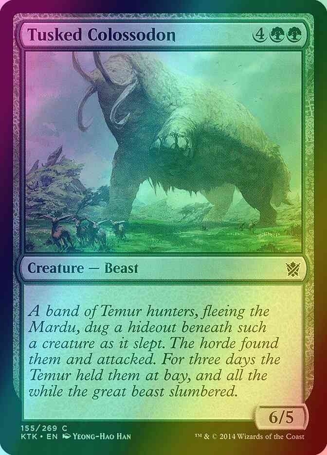 Tusked Colossodon FOIL (LP-NM) ~ Khans of Tarkir #155 MTG