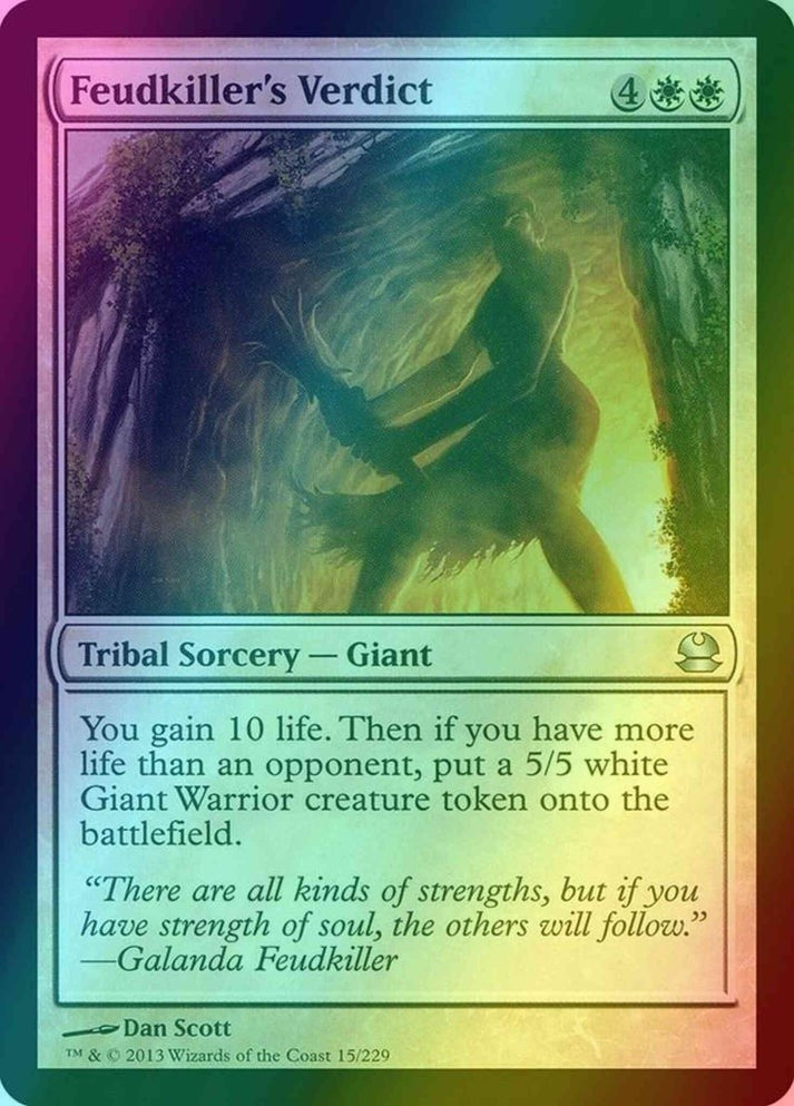 Feudkiller's Verdict FOIL (Lp-NM) ~ Modern Masters #15 MTG