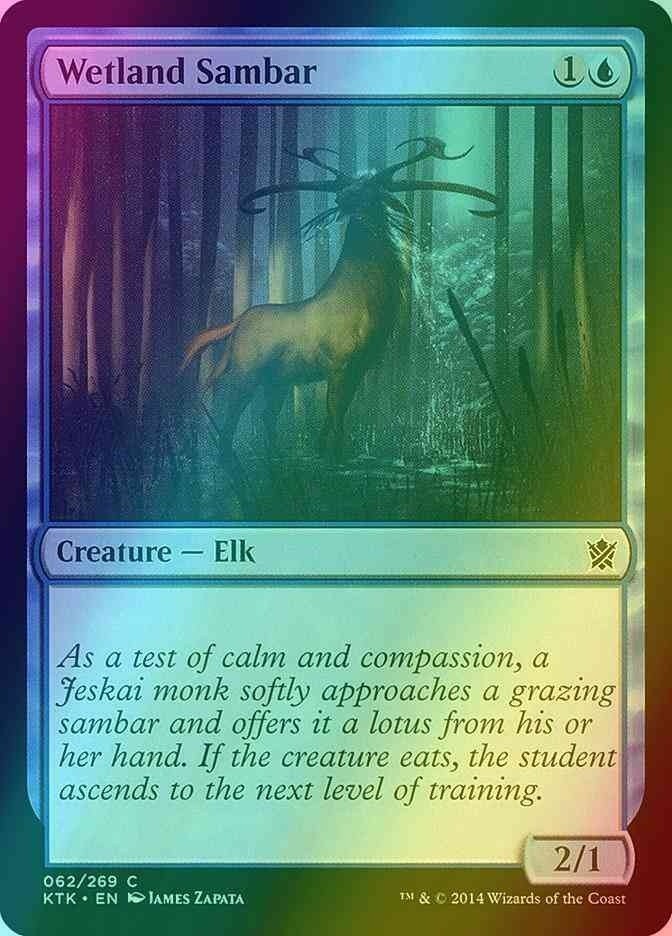 Wetland Sambar FOIL (LP-NM) ~ Khans of Tarkir #62 MTG