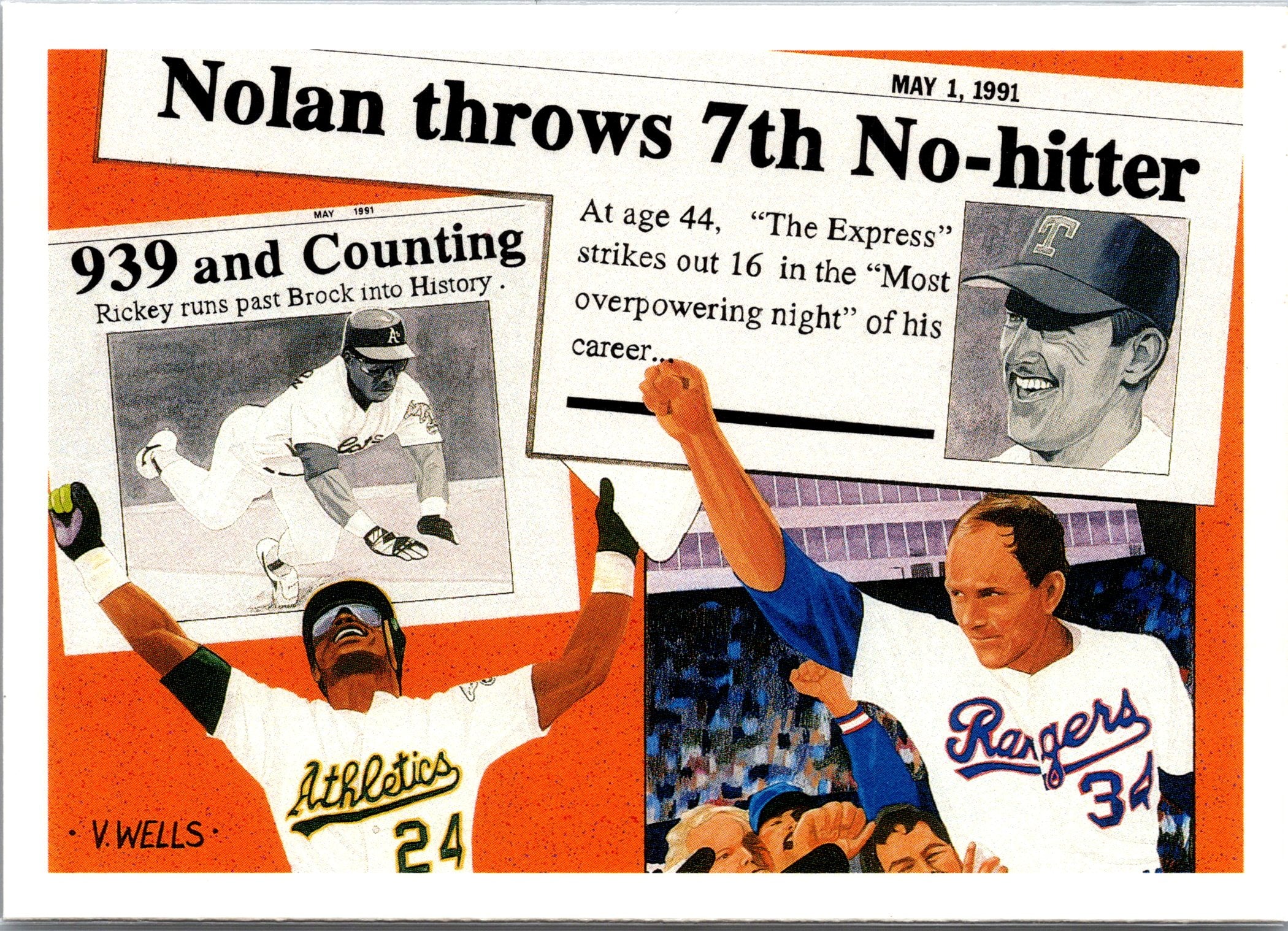 1991 Upper Deck #SP2 Nolan Ryan / Rickey Henderson
