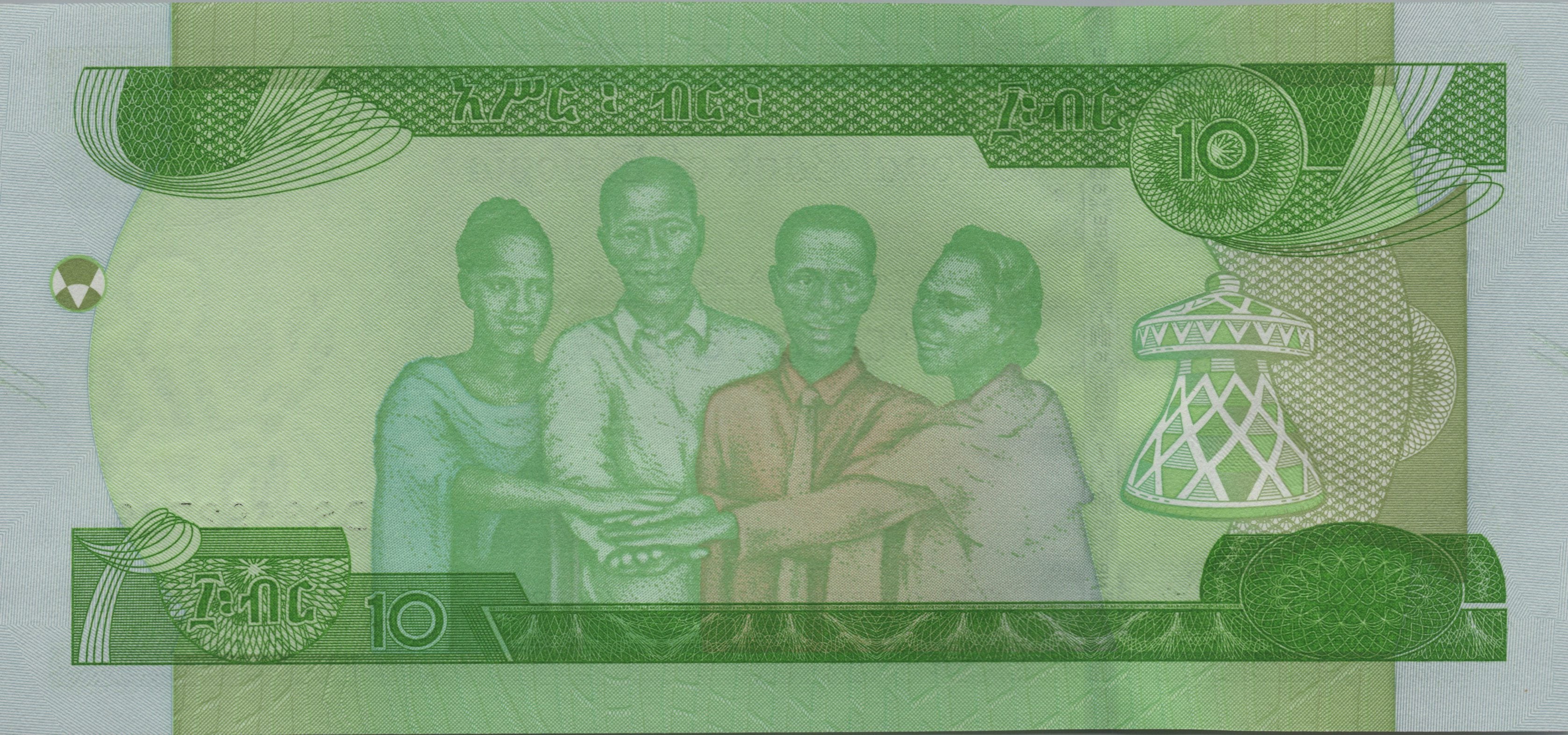 ETHIOPIA 10 Birr, B-335a; UNCIRCULATED; Date variety from 2020; Features Camel