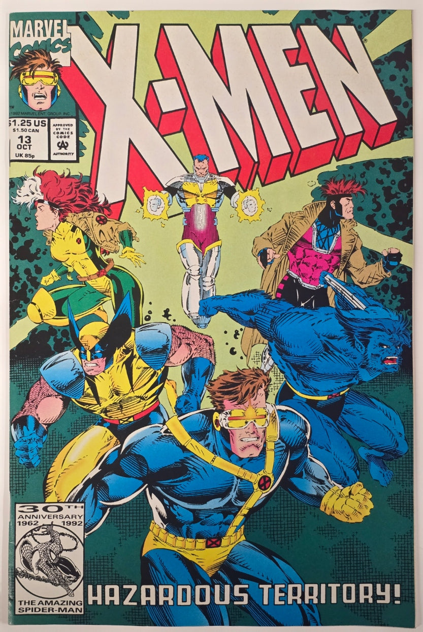 X-Men #13 - "Hazardous Territory", Direct Edition, Marvel, 1992, NM