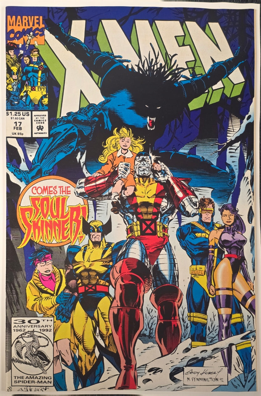 X-Men #17 - "A Skinning of Souls Part One", Direct Edition, Marvel, 1993, NM