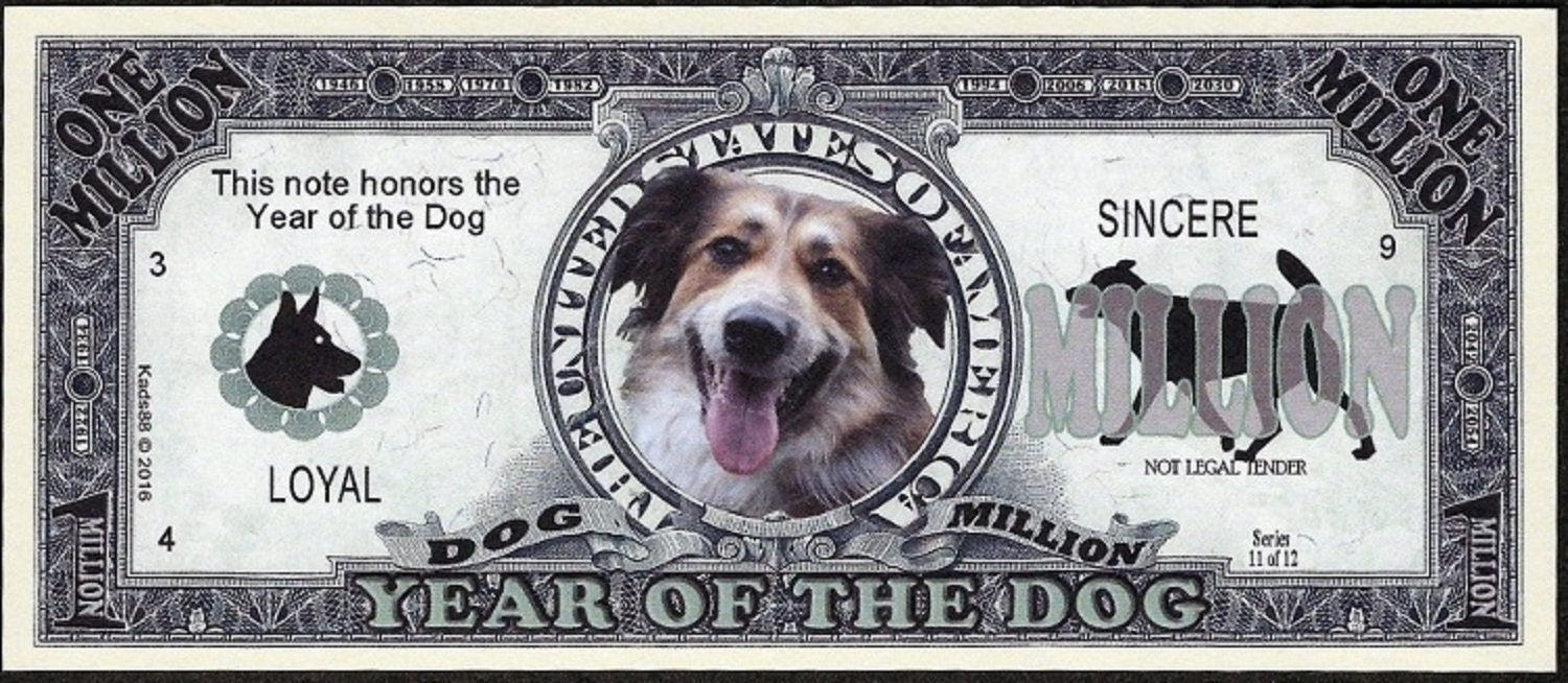 Chinese Zodiac: Chinese New Year of the DOG Fantasy Note