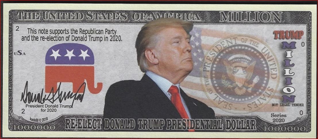 DONALD TRUMP Presidential Dollar ~ US Capitol Building ~ Fantasy Note Keepsake