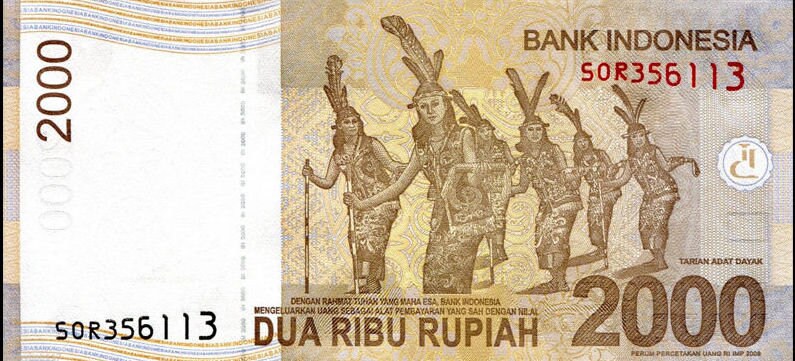 INDONESIA 2000 Rupiah, P- 148g; UNCIRCULATED from 2015; features Prince Antasari