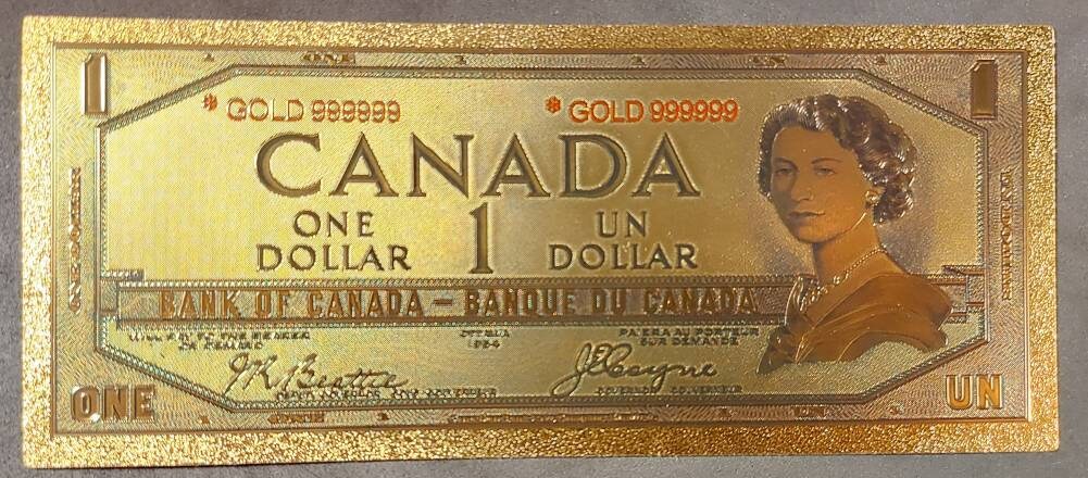 Canada ~ COLOR FOIL Note Set; 1 to 100 Dollars; Popular Set; Beautiful Colors; 4 Notes each set